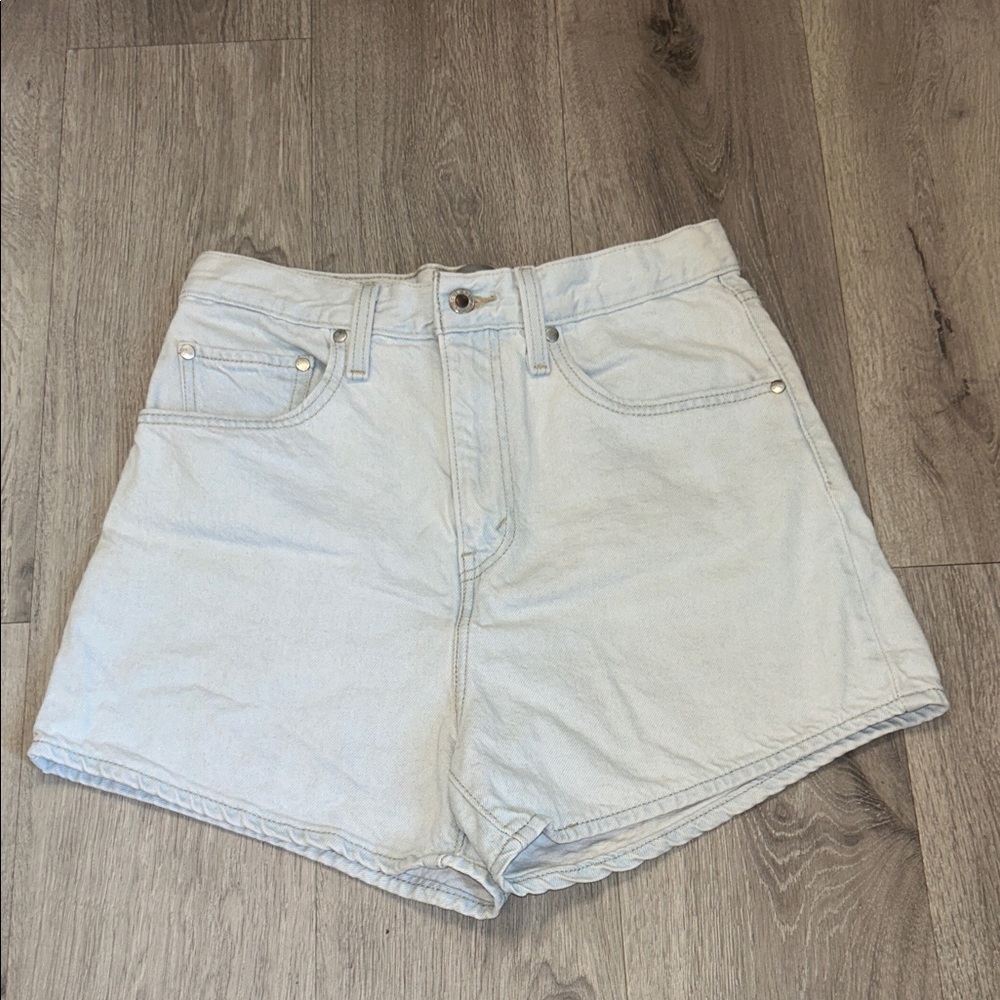 Levi's Silver Tab Light Blue Denim Mom Shorts